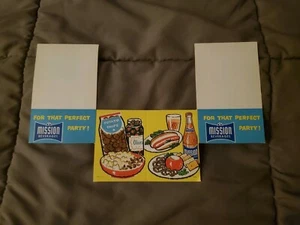 Mission Soda Beverages Advertising Paper Shelf Display - Picture 1 of 1