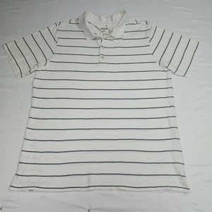 Hurley Shirt Large golf polo Short Sleeve Mens Casual striped Preppy Mall Goth - Picture 1 of 9