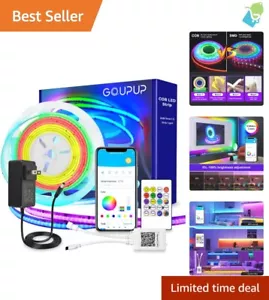 Dynamic Color-Chasing 16.4ft LED Strip Light Kit - Smart Control & Easy Install - Picture 1 of 11
