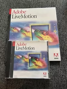 Adobe Live Motion Educational Software Mac Windows Sealed - Picture 1 of 5
