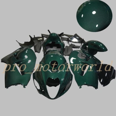 Kit de carenado pintado de fibra de carbono verde oscuro para Suzuki Hayabusa GSX1300R 99-2007 Foto 1 de 4