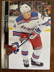 20-21 UD Series 1 Hockey 121 Adam Fox Second Year - Picture 1 of 2