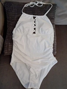 White Swimming Costume - S - Picture 1 of 5