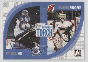 2005 ITG Passing the Torch Patrick Roy Martin Brodeur #15 HOF