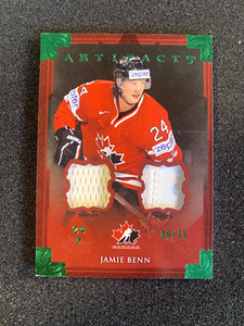 2013-14 Upper Deck Artifacts JAMIE BENN Emerald Patch 30/75 Team Canada #138