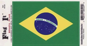 Calcomanía con bandera de Brasil - Imagen 1 de 1