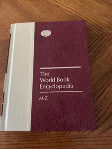 1983The World Book Encyclopedia Hardcover Book M-Z Burgundy/Cream - Picture 1 of 4