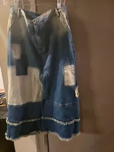 DAMEN ASHRO DENIM ZWEIFARBIGER ROCK GRÖSSE 16 - Bild 1 von 9