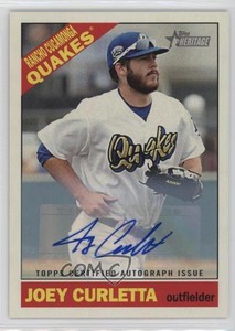 2015 Topps Heritage Minor League Edition Real One Joey Curletta #ROA-187 Auto