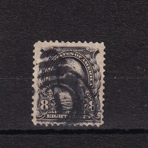 US 1902 Stamp Scott# 306 Martha Washington 8 Cent Violet black Lot 503 - Picture 1 of 2