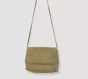 Vintage Bag Handbag Beige Brown Goat Leather Strap Velvet Charles Jourdan Paris - Picture 1 of 11
