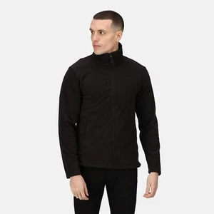 Regatta black men's lightweight layering full-zip micro fleece #TRF557 - Picture 1 of 5