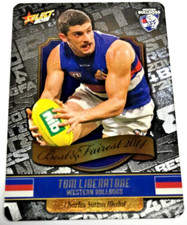 2015 SELECT AFL CHAMPIONS BEST AND FAIREST CHASE CARD BF18 T.LIBERATORE-BULLDOGS