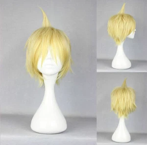 Peluca corta rubia fiesta para cosplay Magos Laberinto de magia Ali Baba Saruja + gorra - Imagen 1 de 4