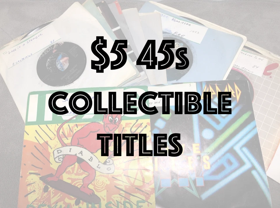 $5 45s - PopularArtists / Collectible Titles - G - EX - Flat $5.00  Shipped TPB1 - Image 1 of 1