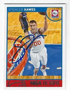 SPENCER HAWES PHILADELPHIA 76ERS SIGNED CARD BUCKS CAVALIERS CLIPPERS KINGS - Picture 1 of 1