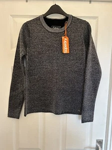 SUPERDRY GLITTER Sweatshirt Size M - Metallic Sparkle - New with Tags - Women’s - Picture 1 of 10