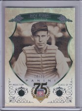 RICK FERRELL 2014 Panini Hall of Fame Green Frame #74/75 #58 (C5503)