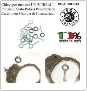 Chiavi Per Manette Universali Aprono Tutti i Modelli di Manette  CC GPG Polizia - Imagen 1 de 3