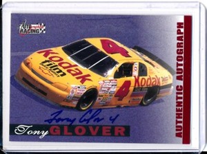 1996 Score Board Auto Racing Auto Tony Glover Auto AUTOGRAPH