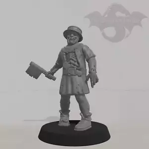 Zombie - Hacha - Dungeons and Dragons, Warsurge, Oathmark, Zombicide - Imagen 1 de 5