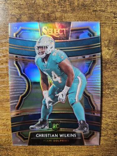 2019 Select Silver Prizm Concourse Christian Wilkins RC #4 MIAMI Dolphins