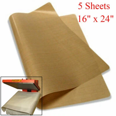 5 Sheets 16" x 24" Fabric Sheet Transfer Press 5 Mil for Sublimation Printing - Image 1 of 4