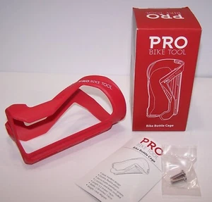 PRO Bike Tool Wire Bottle Cage Secure Bottle Retention System, RED - Picture 1 of 3