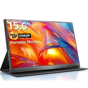 Moniteur 15,6 Pouces Moniteur Portable HDMI USB C Moniteur Mobile - Photo 1/8