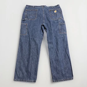 Carhartt Jeans Mens 44x30 Blue Loose Fit Carpenter Actual 44x29 - Picture 1 of 7