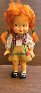 Rara bambola HV Hans Volk tedesca vintage lentiggini capelli rossi - Foto 1 di 10
