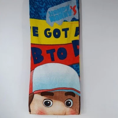 Disney Handy MANNY Toalha 28"x58" NOVA Toalha de Banho de Praia Difícil de Encontrar FERRAMENTAS NOVAS SEM ETIQUETAS - Imagem 1 de 4