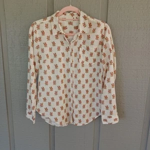 Camicia donna Spartina 449 Lois taglia S preppy in rosa casa francese floreale panna - Foto 1 di 10