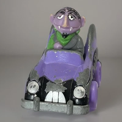 Vintage Playskool 1982 Muppets The Count Purple Black Metal Car Sesame Street - Image 1 of 4