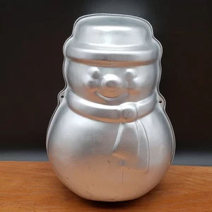 Molde de aluminio vintage Wilton 3D muñeco de nieve pastel 2105-2047 2000 Indonesia - Imagen 1 de 11