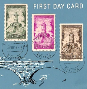 SAAR Monument Reconstruction FDC 1956 First Day Cover {samwells-covers}YQ321 - Picture 1 of 12