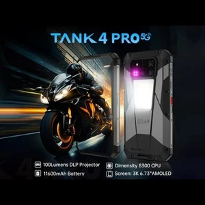 Teléfono Unihertz Tank 4 Pro Resistente 5G, 16GB+512GB, Proyector, Visión Nocturna. - Imagen 1 de 23