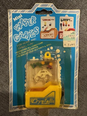 VINTAGE 80’s MINI WATER GAMES CRYSTAL BUBBLE made in Hong Kong VOLKSWAGEN BUG - Image 1 of 4