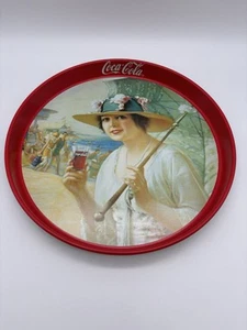 Coca Cola Tablett Vintage Retro aus den 80ern 30cm - Bild 1 von 6