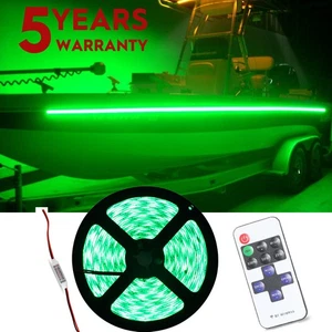 15000Lúmenes 12V 16.4" Pulgadas Verde Noche LED Pesca Luz Tira Peces Atraer EE. UU. - Imagen 1 de 17