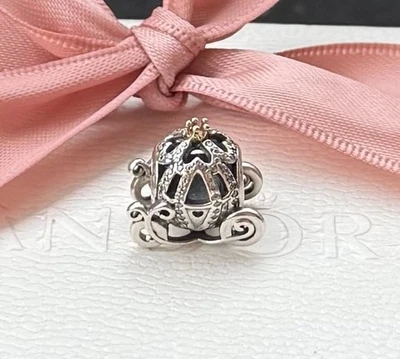 Original Pandora Disney Charm „Cinderellas Kutsche“ bicolor #791573CZ - Bild 1 von 2