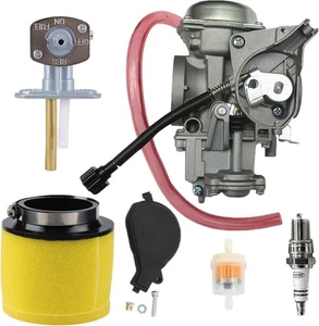0470-449 Carburatore con valvola carburante per Arctic Cat 400 Carb Arctic Cat 500 - Foto 1 di 8