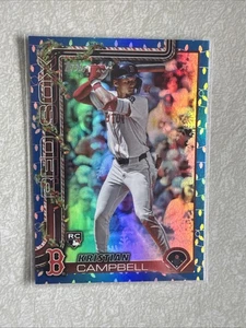 2025 Topps Holiday - Kristian Campbell #H103 lamina blu con luci natalizie (RC) - Foto 1 di 2