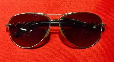 Tiffany & Co. TF3034 Chain Lock Aviator Sunglasses Silver Frame - Image 1 of 4