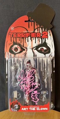 Terrifier 2 2025🔥 David H Thornton ~ Art The Clown AF🔥 Firmado Certificado de autenticidad JSA ~ SIN USAR, EN CAJA 👀 Foto 1 de 4