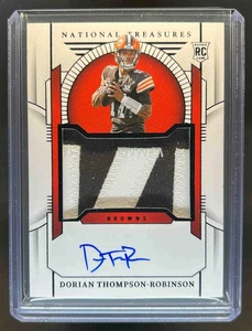 2023 National Treasures Dorian Thompson-Robinson Black Rookie Patch Auto RC #2/5 - Picture 1 of 2