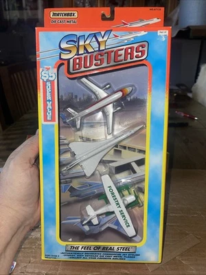 Tyco Matchbox Sky Busters Diecast 3 Pack Concorde, A300, Cessna NIB - Image 1 of 4