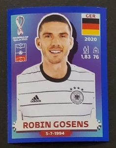 Panini FIFA WORLD CUP Qatar2022 #GER6 Robin Gosens GERMANIA bordo blu quasi nuovo/MT - Foto 1 di 3