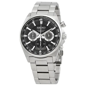 Seiko Essentials Chronograph Quarz schwarzes Zifferblatt Herrenuhr SSB397P1 - Bild 1 von 7
