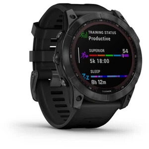 Garmin fēnix® 7X Solar Slate 51mm Grey Con Cinturino Nero Smartwatch-BACKRETURN- - Foto 1 di 5